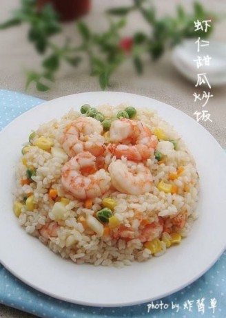 Shrimp and Melon Fried Rice