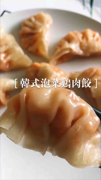 Korean Kimchi Chicken Dumplings recipe