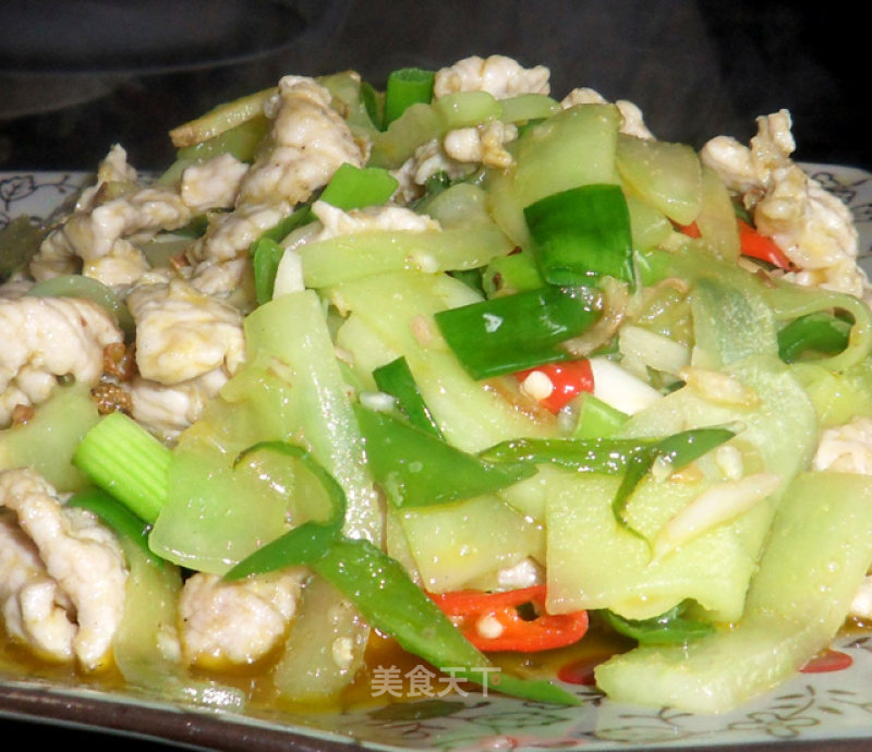 Fried Pork with Old Cucumber recipe