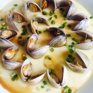 Steamed Egg with Clams recipe