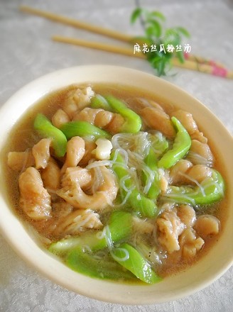 Twisted Loofah Vermicelli Soup recipe
