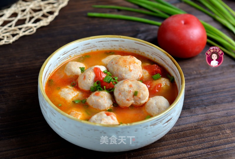 Tomato Fish Ball Soup recipe