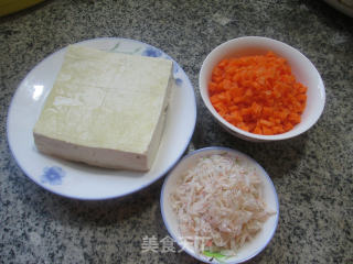 Shrimp Skin Carrots Mixed with Old Tofu recipe