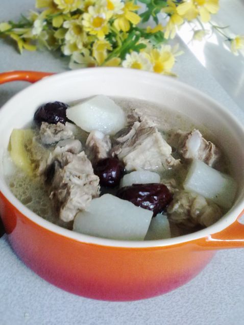 Radish Red Date Pork Ribs Claypot recipe