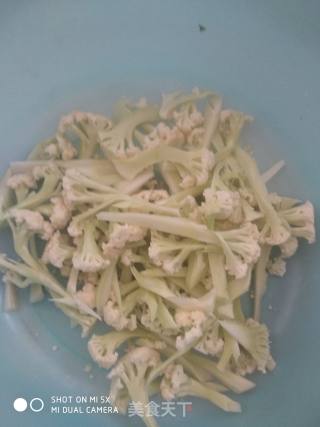 Dry Stir-fried Organic Cauliflower recipe