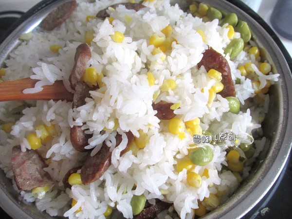 Sausage Corn Green Bean Rice recipe