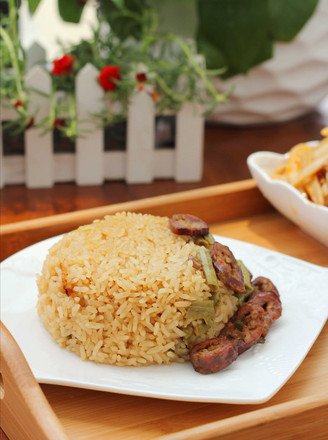 Braised Rice with Sausage and Beans