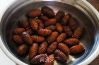 Stir-fried Silkworm Pupa with Green Onion and Ginger recipe