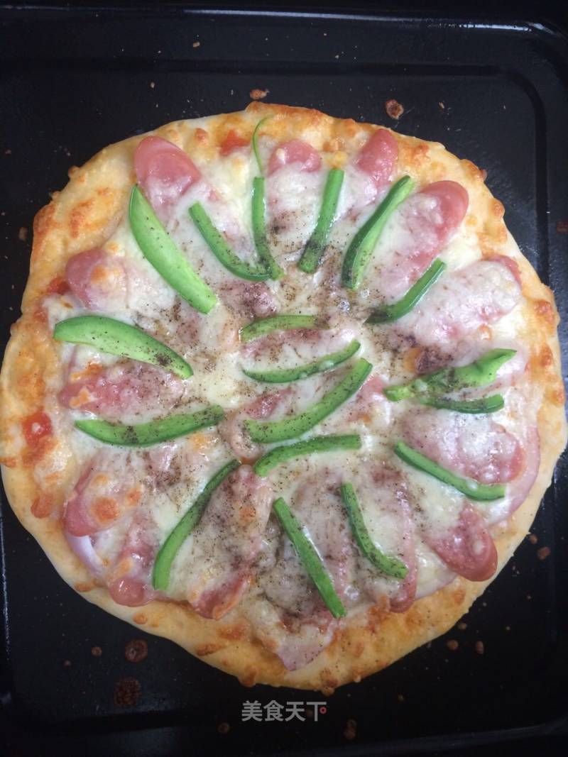 Ham and Bacon Pizza recipe