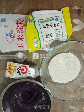 #aca烤明星大赛#purple Sweet Potato Soda Biscuits recipe