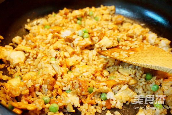 Mushroom Chicken Fried Rice recipe